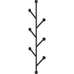 Černý kovový nástěnný věšák Branch
