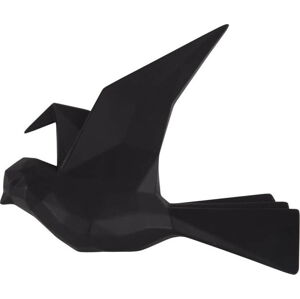 Černý nástěnný věšák ve tvaru ptáčka PT LIVING, šířka 25 cm