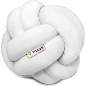 Bílý bavlněný pletený míč T-TOMI, ø 20 cm