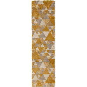 Oranžovo-béžový koberec Flair Rugs Nuru, 60 x 230 cm