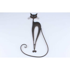 Kovová dekorace ve tvaru kočky Dakls