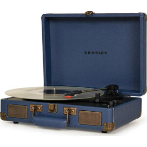 Tmavě modrý gramofon Crosley Plus Navy