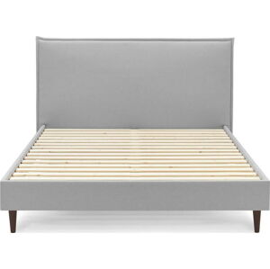 Šedá dvoulůžková postel Bobochic Paris Sary Dark, 160 x 200 cm