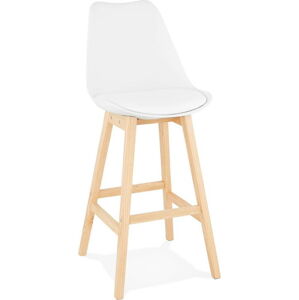 Bílá barová židle Kokoon April, výška sedu 75 cm