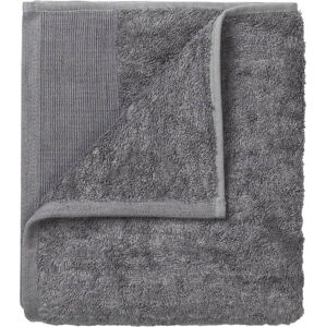 Sada 4 tmavě šedých bavlněných ručníků Blomus, 30 x 30 cm