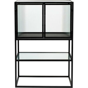 Černá kovová vitrína 60x90 cm Boli – Dutchbone
