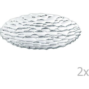 Sada 2 dezertních talířů z křišťálového skla Nachtmann Sphere, ⌀ 23 cm
