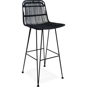 Černá barová židle Kokoon Liano, výška sedáku 75 cm