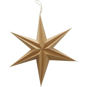Vánoční papírová závěsná dekorace ve tvaru hvězdy Boltze Kassia, ø 40 cm