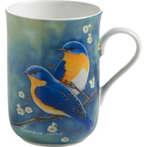Hrnek z kostního porcelánu Maxwell & Williams Birds Bluebirds, 350 ml