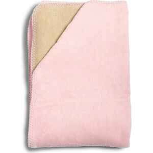 Dětská růžová deka z měkoučké bavlny YappyKids Sense, 75 x 100 cm
