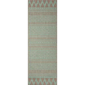 Zeleno-béžový venkovní koberec NORTHRUGS Sidon, 70 x 200 cm