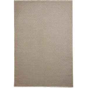 Světle hnědý pratelný koberec z recyklovaných vláken 120x170 cm Flores – Think Rugs
