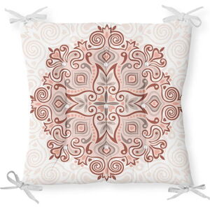 Podsedák na židli Minimalist Cushion Covers Ethnic Beige Mandala, 40 x 40 cm