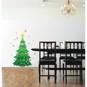 Vánoční samolepka Ambiance Christmas Tree and Stars