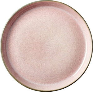 Růžový kameninový talíř Bitz Mensa, ø 17 cm