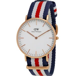 Dámské s ciferníkem růžovozlaté barvy Daniel Wellington Canterbury Rose, ⌀ 36 mm