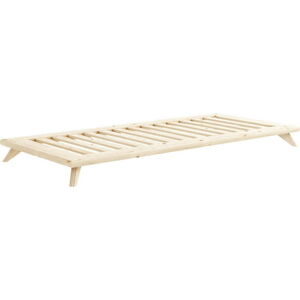 Jednolůžková postel z borovicového dřeva s roštem 90x200 cm Senza – Karup Design