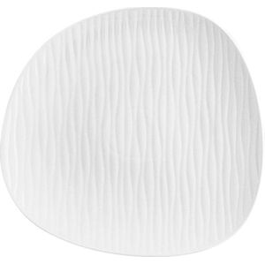Sada 6 bílých porcelánových talířů Villa Altachiara Ylang, 30,5 x 32 cm