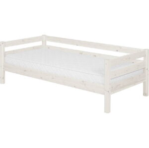 Bílá dětská postel z borovicového dřeva Flexa Classic, 90 x 200 cm