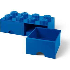 Tmavě modrý úložný box se dvěma šuplíky LEGO®