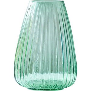 Zelená skleněná váza Bitz Kusintha, výška 22 cm