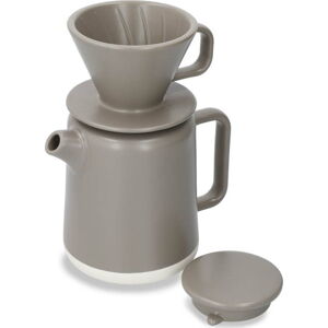 Hnědý keramický set konvičky a držáku na kávový filtr 0.8 l La Cafetiere Seville - Kitchen Craft