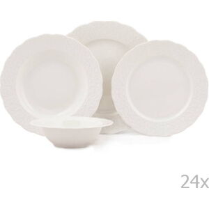 24dílná sada porcelánového nádobí Kutahya Burio