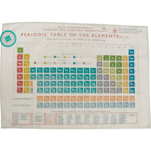 Utěrka Rex London Periodic Table, 50 x 70 cm