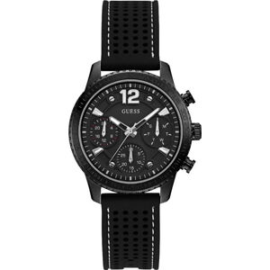 Dámské hodinky s černým silikonovým páskem Guess W1025L3