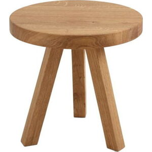 Odkládací stolek z dubového masivu Custom Form Treben, ø  40 cm
