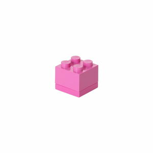 Růžový úložný box LEGO® Mini Box