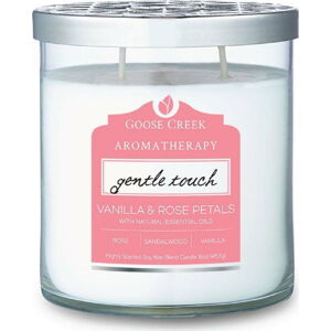 Vonná svíčka ve skleněné dóze Goose Creek Vanilla & Rose Petals, 60 hodin hoření