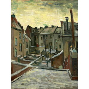 Obraz - reprodukce 50x70 cm Houses Seen from the Back, Vincent van Gogh – Fedkolor