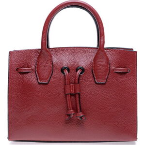 Červená kožená kabelka Roberta M Amalia