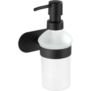 Nástěnný dávkovač na mýdlo s matně černým držákem z nerezové oceli Wenko Orea Turbo-Loc®