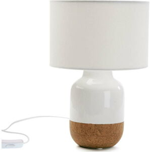 Bílá porcelánová stolní lampa Versa Moderna