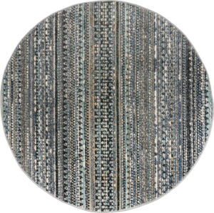 Modrý kulatý koberec 160x160 cm Camino – Flair Rugs