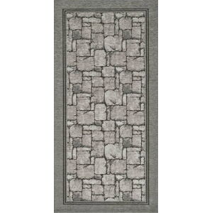 Šedý běhoun Floorita Wall, 55 x 115 cm