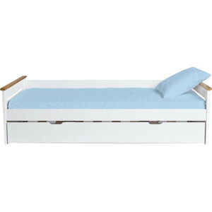 Bílá rozkládací postel Marckeric Lola, 90 x 190 cm