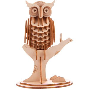 3D puzzle z balzového dřeva Kikkerland Owl