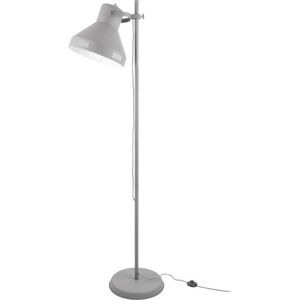 Šedá stojací lampa Leitmotiv Tuned Iron, výška 180 cm