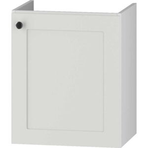 Bílá nízká závěsná skříňka pod umyvadlo 46,5x55,5 cm Senja – STOLKAR