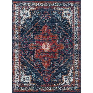Modro-červený koberec Nouristan Azrow, 160 x 230 cm