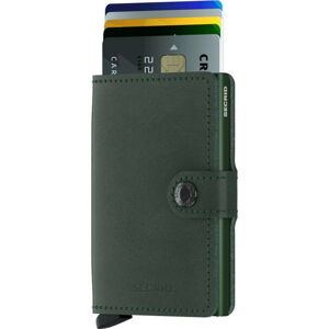 Zelená kožená peněženka s pouzdrem na karty Secrid Classic