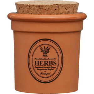 Dóza z terakoty Premier Housewares Herbs, ⌀ 7 x 9 cm