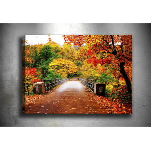 Obraz Tablo Center Autumn Bridge, 70 x 50 cm