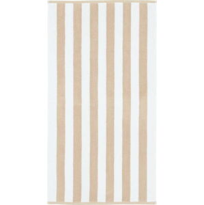 Béžovo-bílý bavlněný ručník 50x85 cm – Bianca