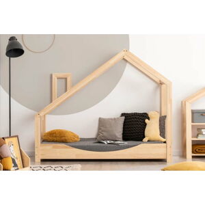 Domečková postel z borovicového dřeva Adeko Luna Elma, 70 x 160 cm