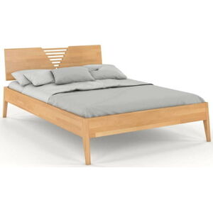 Dvoulůžková postel z bukového dřeva Skandica Visby Wolomin, 140 x 200 cm